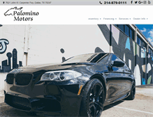 Tablet Screenshot of palominomotors.com